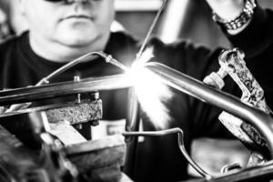 Working on a industry photo