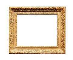 horizontal wide baroque wooden painting frame photo