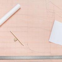 drawing tools to make of pattern on graph paper photo