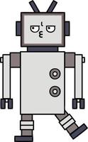 cute cartoon robot vector