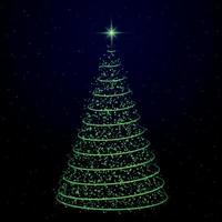 Christmas tree vector illustration