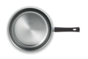 realistic empty pan vector