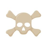 Skull and Crossbones isolated on white background vector