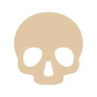 Skull isolated on white background vector