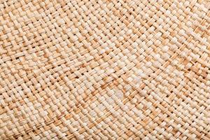 texture of straw hat from natural raffia fibers photo