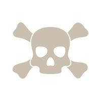 Skull and Crossbones isolated on white background vector