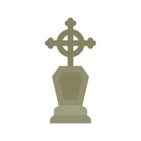 Tombstone isolated on white background vector