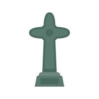 Tombstone isolated on white background vector