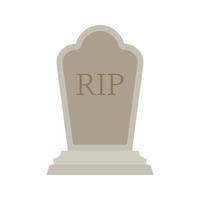Tombstone isolated on white background vector