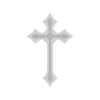 Christian Cross isolated on white background vector