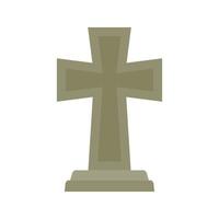 Tombstone isolated on white background vector