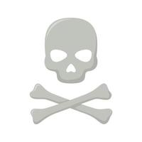 Skull and Crossbones isolated on white background vector