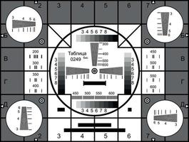 Television test card vector