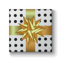 caja de regalo navideña vector