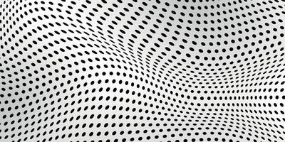 Abstract wave dot halftone pattern, Grid paper background vector