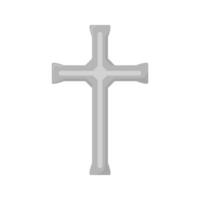 Christian Cross isolated on white background vector