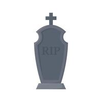 Tombstone isolated on white background vector