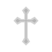 Christian Cross isolated on white background vector