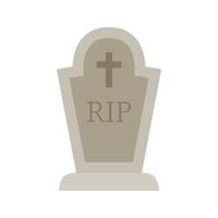 Tombstone isolated on white background vector