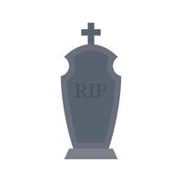 Tombstone isolated on white background vector