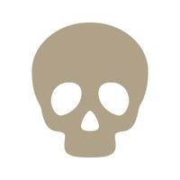 Skull isolated on white background vector