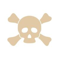 Skull and Crossbones isolated on white background vector