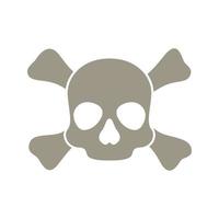 Skull and Crossbones isolated on white background vector