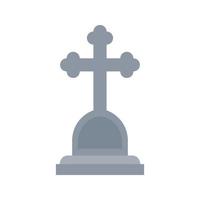 Tombstone isolated on white background vector