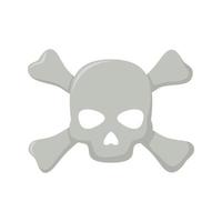 Skull and Crossbones isolated on white background vector