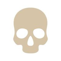 Skull isolated on white background vector