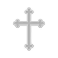 Christian Cross isolated on white background vector