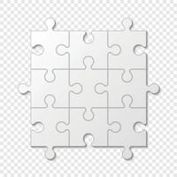 Puzzle piece business presentation . Vector illustration