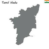 mapa del estado de la india vector