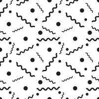 memphis art seamless pattern design background design vector