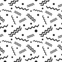 memphis seamless pattern design white background design vector