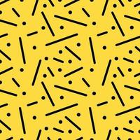 cute memphis seamless pattern design background design vector
