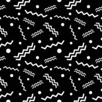 cute memphis seamless pattern background design vector