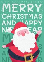 cute christmas card design vector