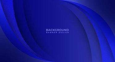 Elegant Blue Background Template Design For Banner, Flyer, Business Presentation And Website Background vector