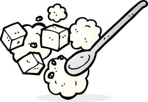 cartoon sugar lumps vector