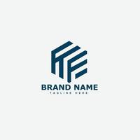 HF Logo Design Template Vector Graphic Branding Element.