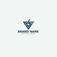 JS Logo Design Template Vector Graphic Branding Element.