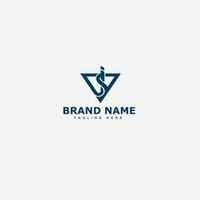 JS Logo Design Template Vector Graphic Branding Element.