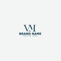 VM Logo Design Template Vector Graphic Branding Element.