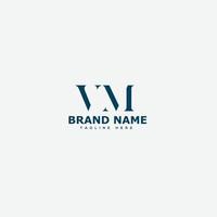 VM Logo Design Template Vector Graphic Branding Element.