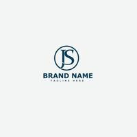 JS Logo Design Template Vector Graphic Branding Element.