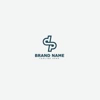 DP Logo Design Template Vector Graphic Branding Element.