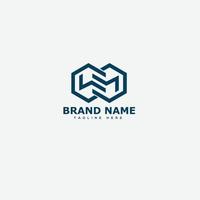 WM Logo Design Template Vector Graphic Branding Element.
