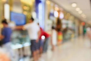 Blurred shopping mall background photo