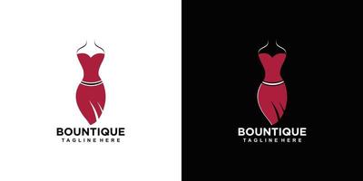 Bountique logo design vector with creative unique concept premium vector